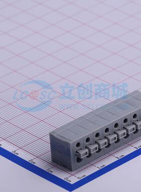 5只起 弹簧式接线端子 KF211V-5.0-9P 插件P=5mm 9P 电子元器件配
