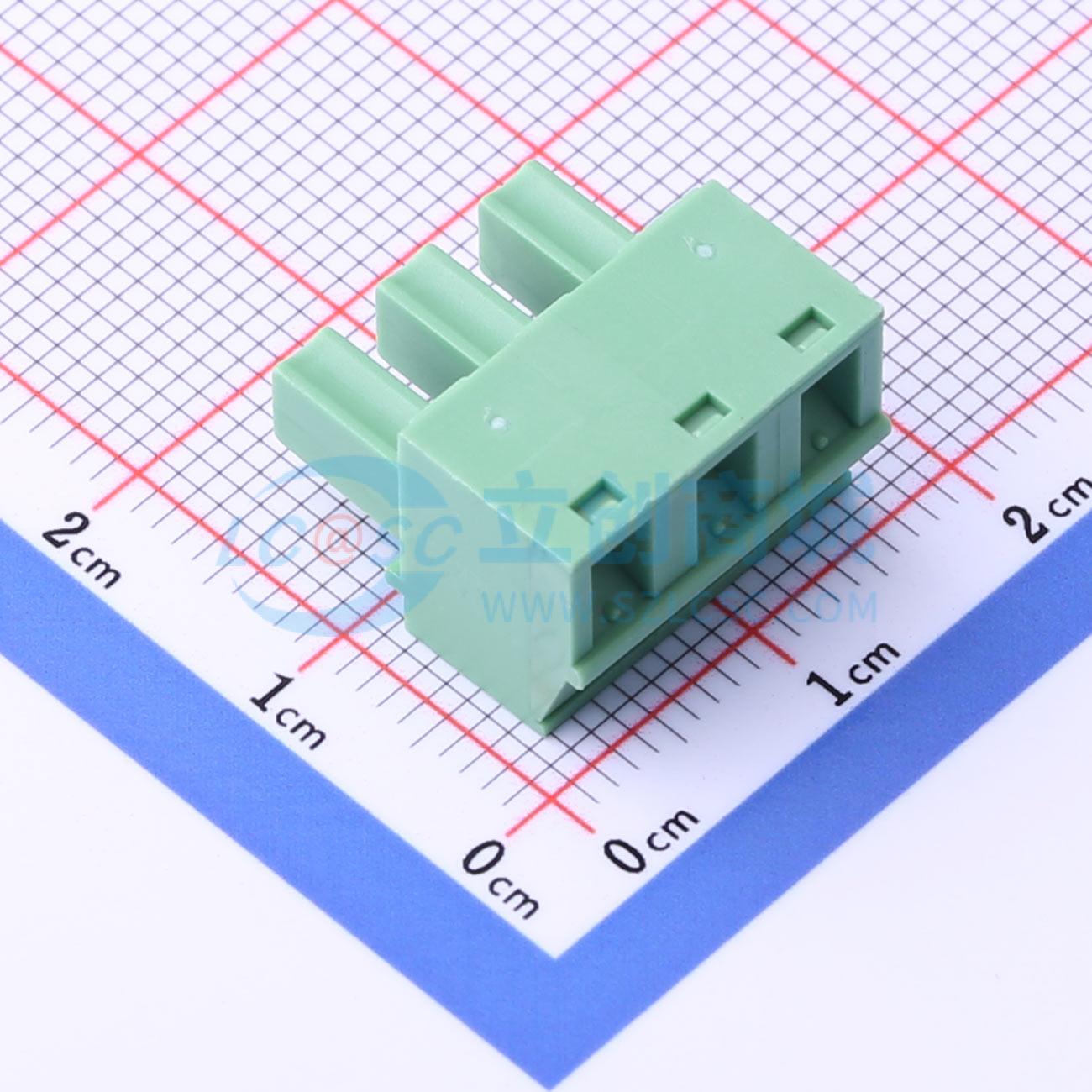 插拔式接线端子 DB1EK-5.08-3P-GN-S P=5.08mm 插头 1x3P 原装