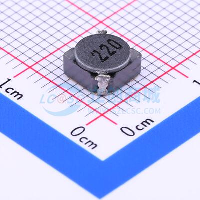 功率电感 SMRH5D28-220MT SMD 22uH ±20% 900mA 电子元器件