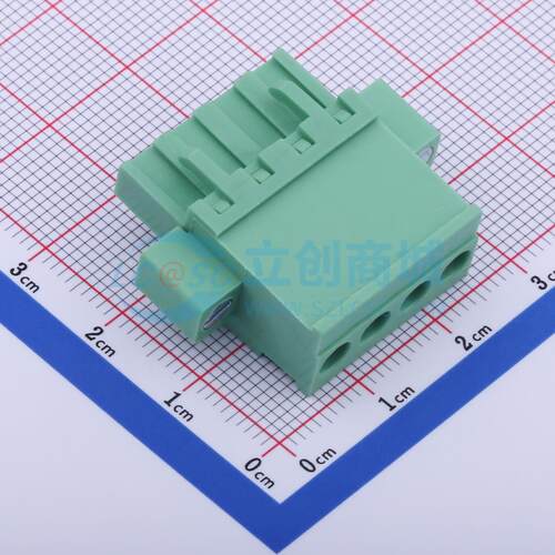 插拔式接线端子 DB2EKBM-5.08-4P-GN-S P=5.08mm 插头 1x4P 原装