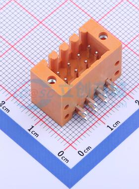 插拔式接线端子 KF2EDGERM-3.5-2*4P 弯插,P=3.5mm 板端/插座-闭