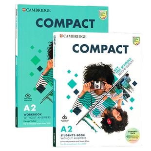剑桥KET/PET备考教材Compact A2学生套装青少版 2020年考纲Compact Key for Schools