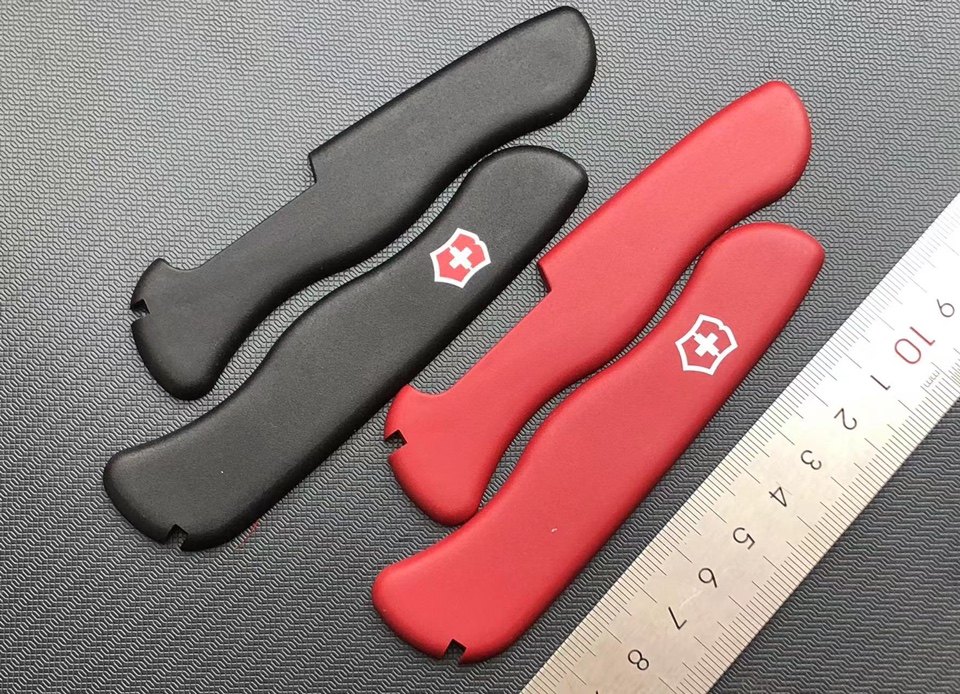 维氏原装111mm瑞士军刀配件通用磨砂贴片刀柄外壳