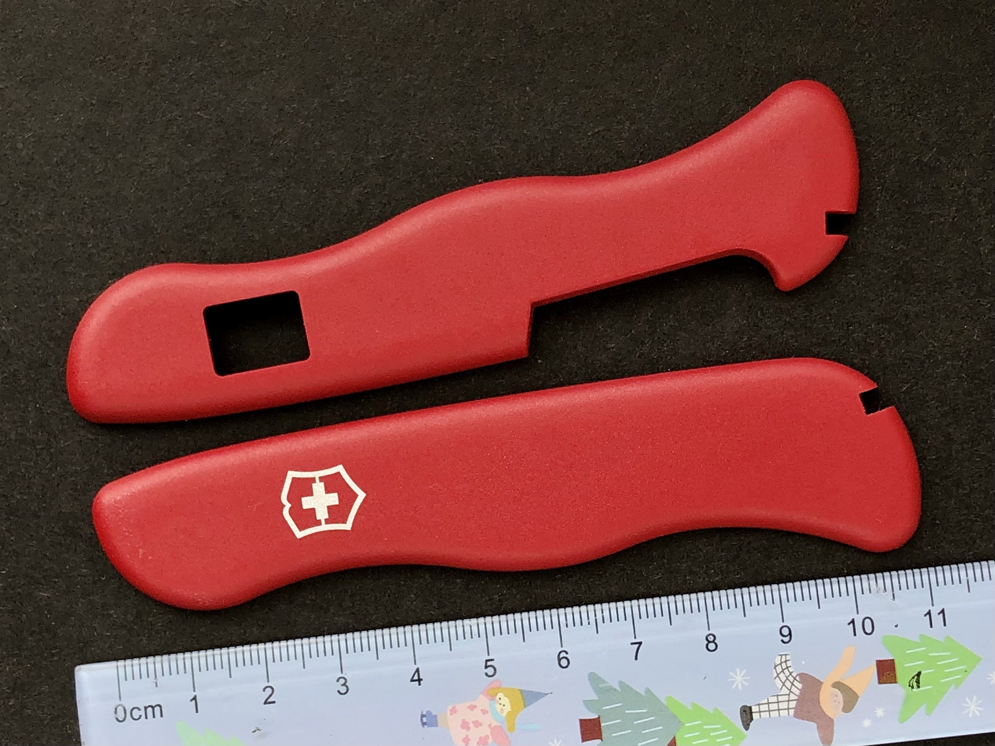 维氏原装111mm瑞士军刀配件老款滑块锁/轴锁款磨砂贴片刀柄外壳