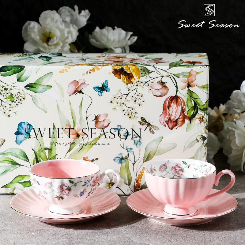 sweetseason戴安娜玫瑰咖啡杯