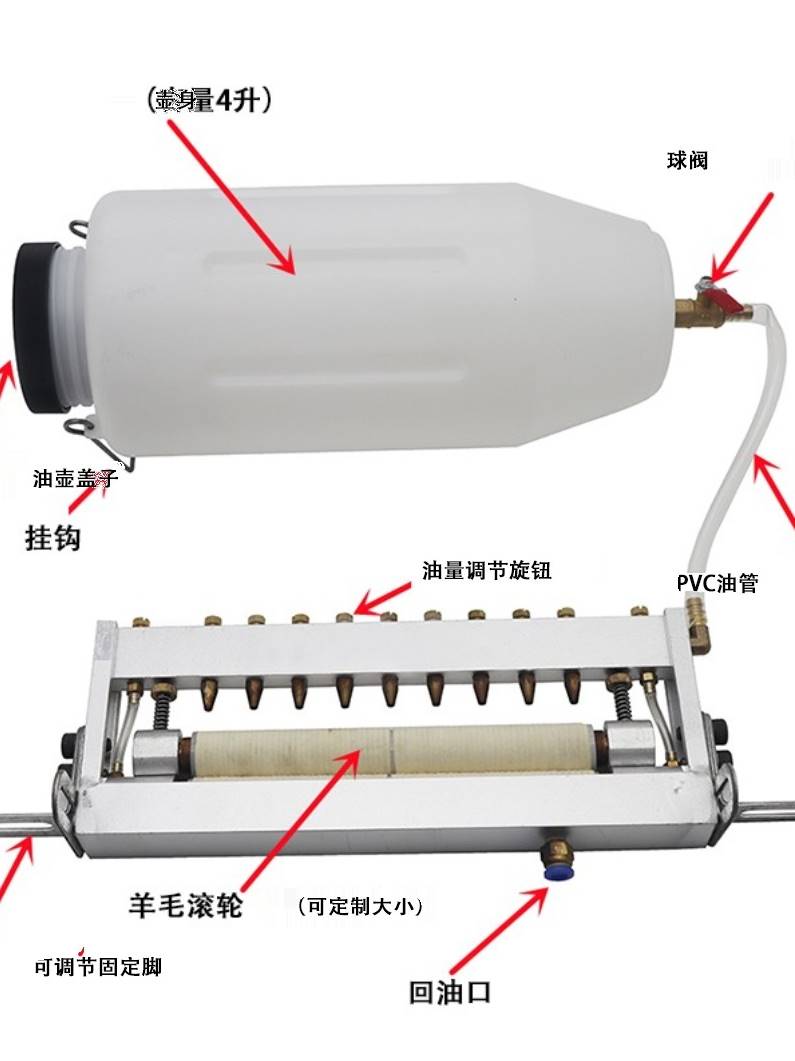 可调试双面给油机冲压全自动送料机冲床材料涂油滴油器滴油装置