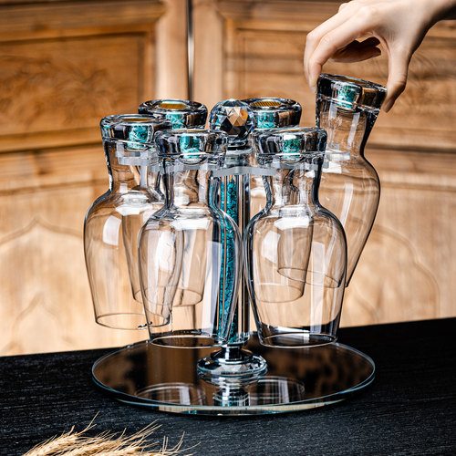 茉莱水晶玻璃绿松石精酿啤酒杯