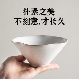 种花家白瓷复古手作森系新中式家用陶瓷餐具套装自然派餐桌碗盘