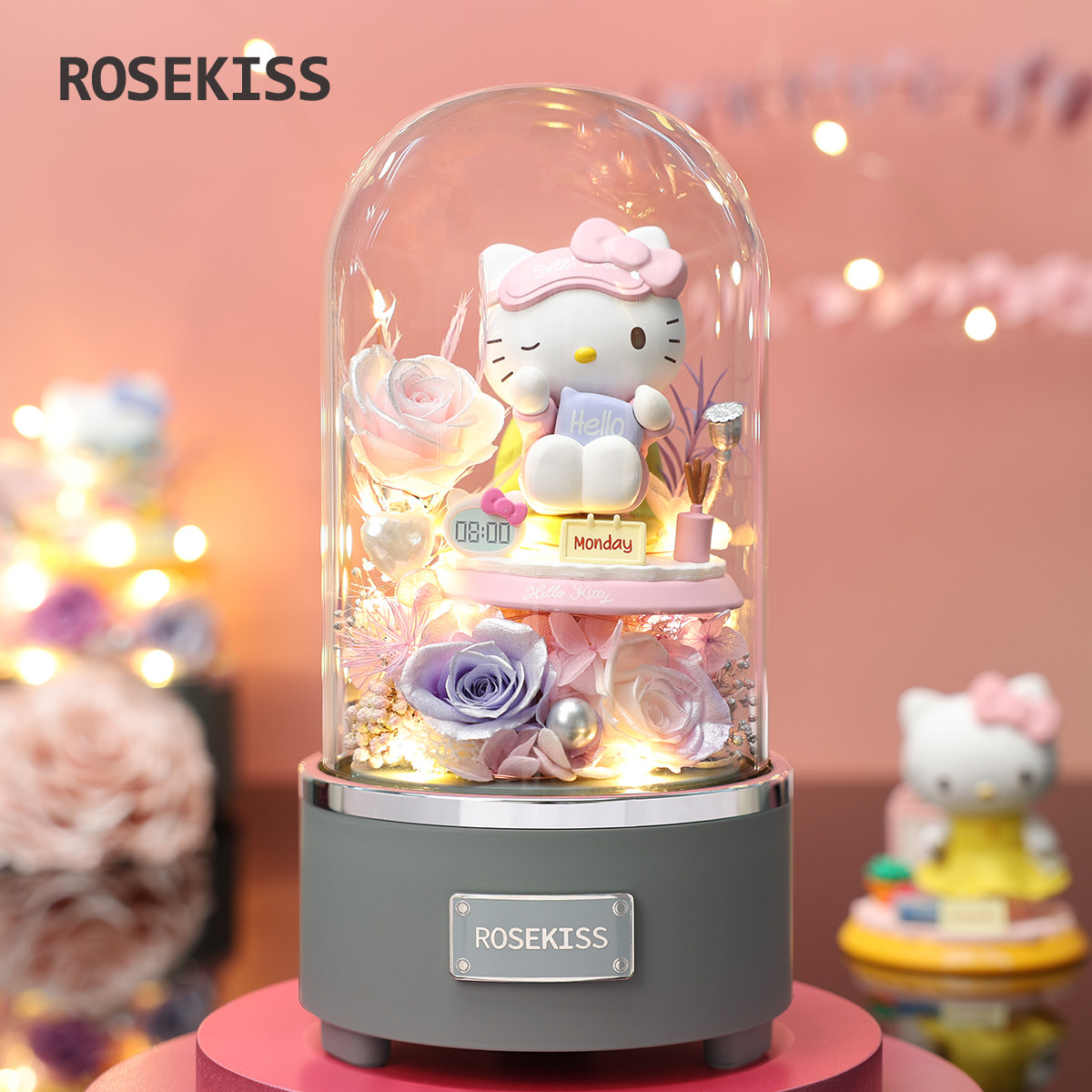 玫瑰永生花礼盒hellokitty哈喽凯蒂猫新年情人节送女友生日礼物,鲜花速递/花卉仿真/绿植园艺,永生花,淘宝优惠券,粉丝福利购,淘宝优惠卷