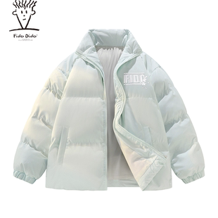 秋冬款 宽松休闲帅气保暖加厚面包服棉服外套 纯色基础款 FIDODIDO