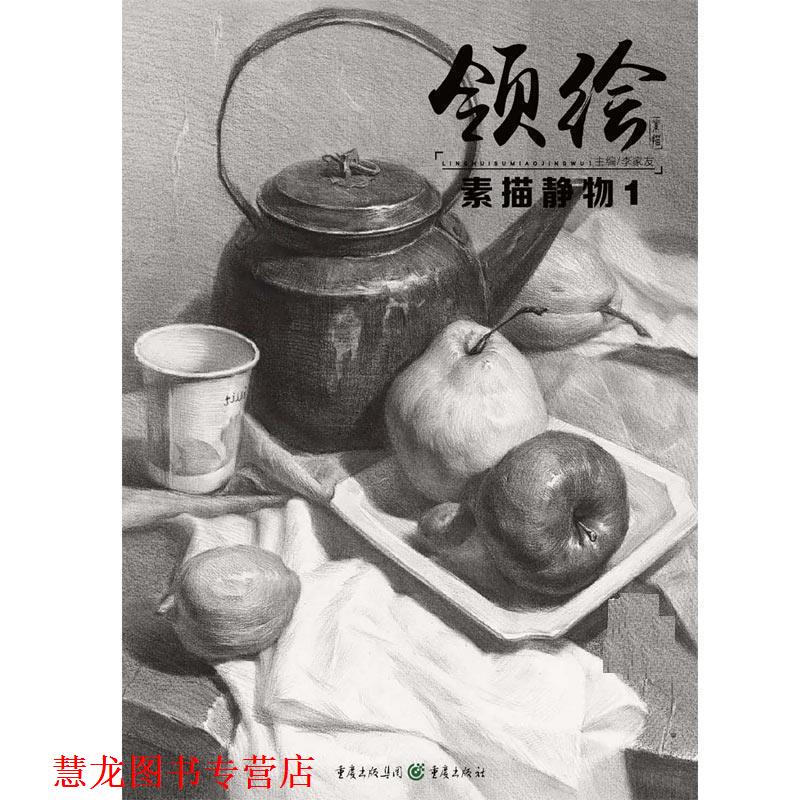 【正版书籍】 领绘:素描静物1 李家友 重庆出版社
