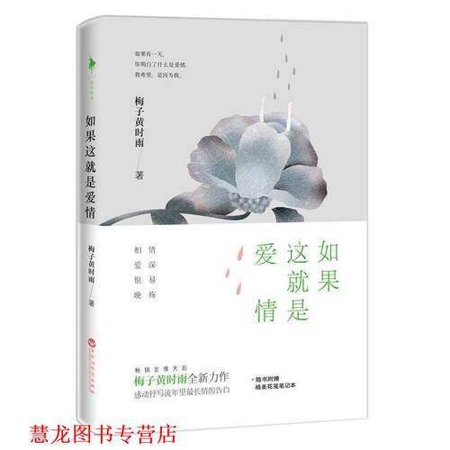 【正版书籍】 如果这就是爱情 梅子黄时雨 著 百花洲文艺出版社