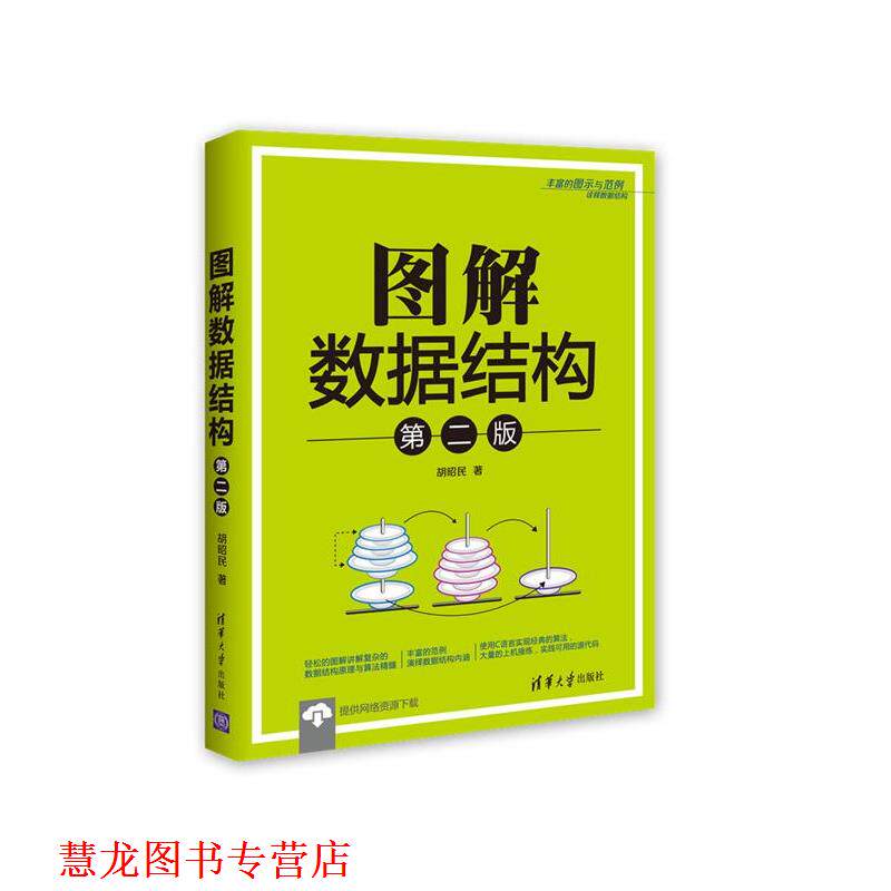【正版书籍】 图解数据结构 胡昭民 清华大学出版社
