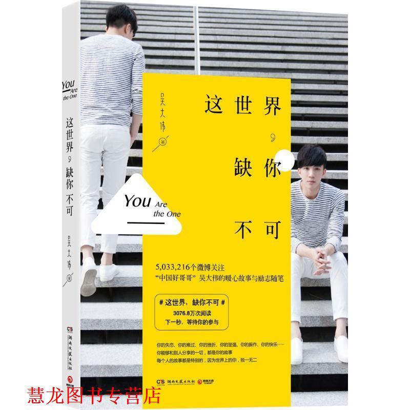 【正版书籍】 这世界，缺你不可 吴大伟　著 湖南文艺出版社