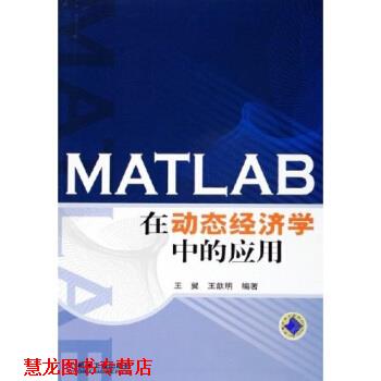 【正版书籍】 MATLAB在动态经济学中的应用 王翼,王歆明 著 机械工业出版社