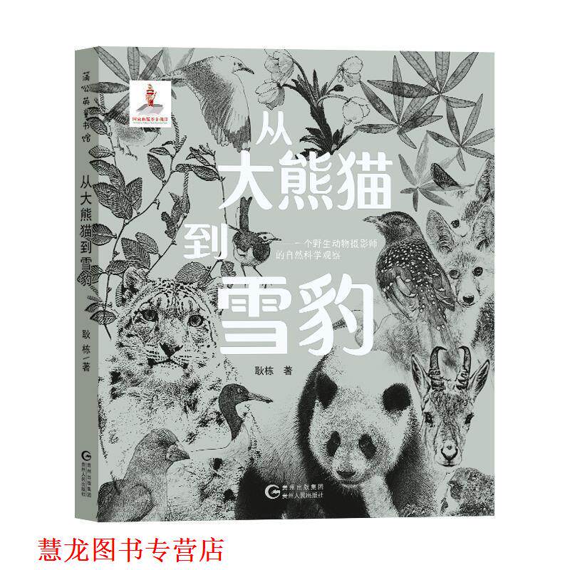 【正版书籍】 蒲公英童书馆:从大熊猫到雪豹—一个野生动物摄影师的自然科学观察 耿栋 贵州人民出版社