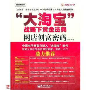 大淘宝 战略下黄金法典网店创富密码 胡敏 电子工业出版 书籍 编著 社 正版
