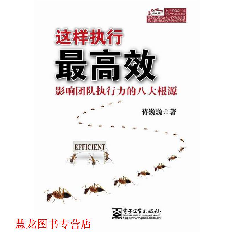 【正版书籍】 这样执行效:影响团队执行力的八大根源 蒋巍巍 著 电子工业出版社