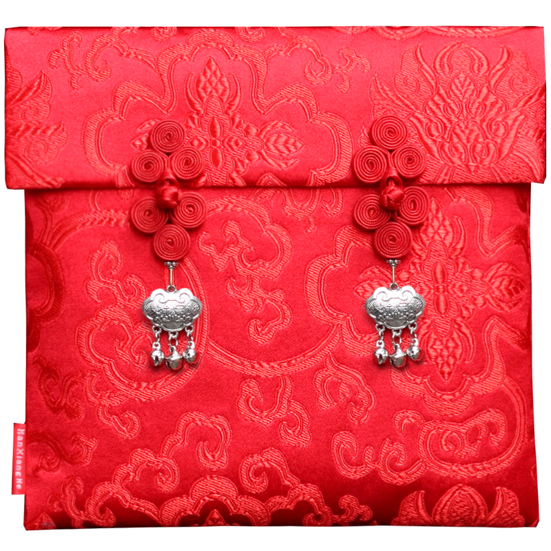 送小孩出生新生婴儿见面礼满月一周岁超大万元红包生日布艺礼金包