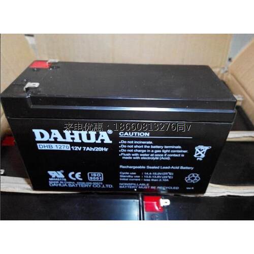 大华DAHUA蓄电池DHB121200 12V120AH  机房电源无线电通UPS讯系统