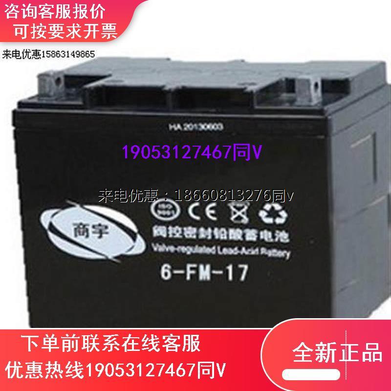 12V17AH/商宇蓄电池6FM17直流屏UPS/EPS电源/机房专用电瓶