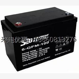 直流屏 圣豹蓄电池12V100AH 100 GFM 电源专用蓄电池 SBB蓄电池6