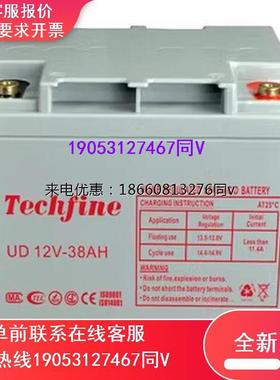Techfine泰琪丰蓄电池UPS消防备用12V17AH12AH38AH65AH直流屏电源