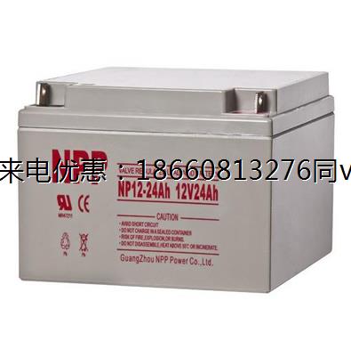 耐普蓄电池NPG12-24胶体铅酸免维护UPS太阳能EPS直流屏12V24AH用