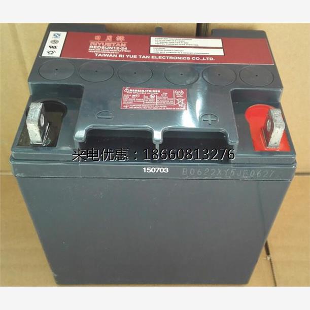 日月潭REDSUN12-24蓄电池12V24AH直流屏免维护UPS应急电源蓄电池