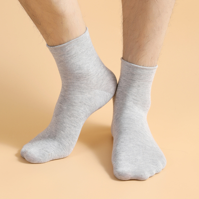 5双男士松口商务袜男士袜子休闲