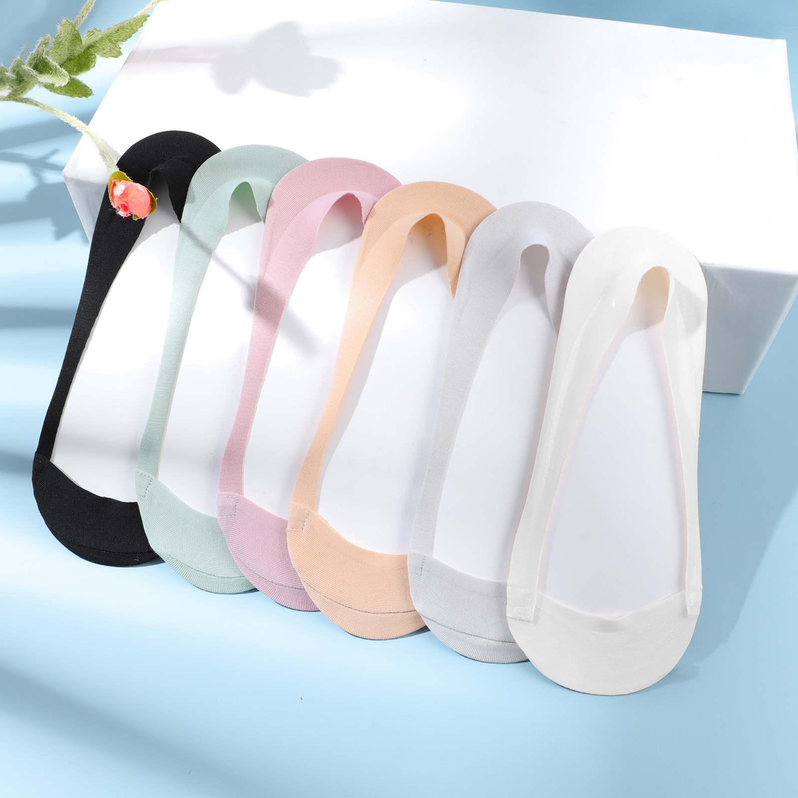 6双女士超浅口隐形袜无痕女袜子