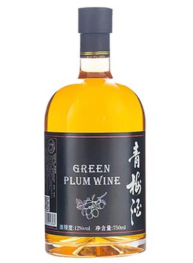 厂家超大容量青梅酒梅子女士晚安果酒微醺水果酒水750ml12度