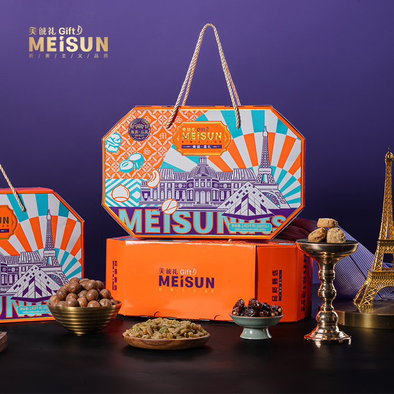 美诚礼年货礼盒坚果糕点点心
