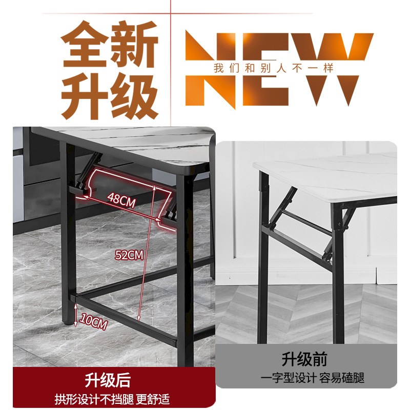现代简易正方形折叠桌子家用小户型出租房便携餐桌多功能折叠桌