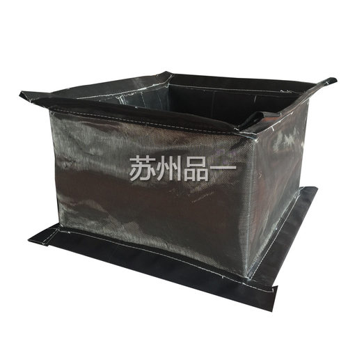 硅橡胶软连接 高温烟道耐酸碱柔性膨胀节氟橡胶非金属织物蒙皮