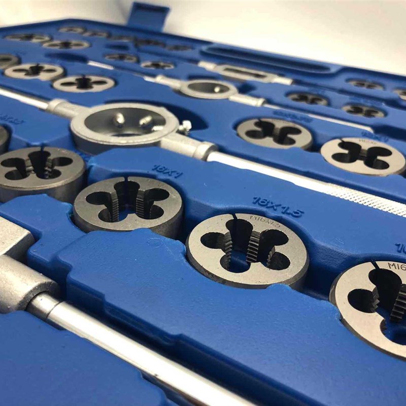 2020年经典工业级110件套M2-M18丝锥板牙套装一套顶两套