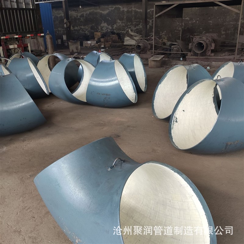 热卖内衬陶瓷贴片大口径对焊耐磨弯头 al2o3氧化铝马赛克内部贴瓷