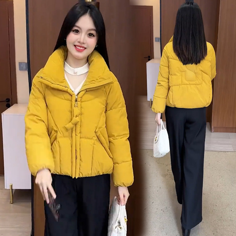 时尚立领短款棉服女2025冬季新款宽松显瘦保暖洋气小个子棉袄外套