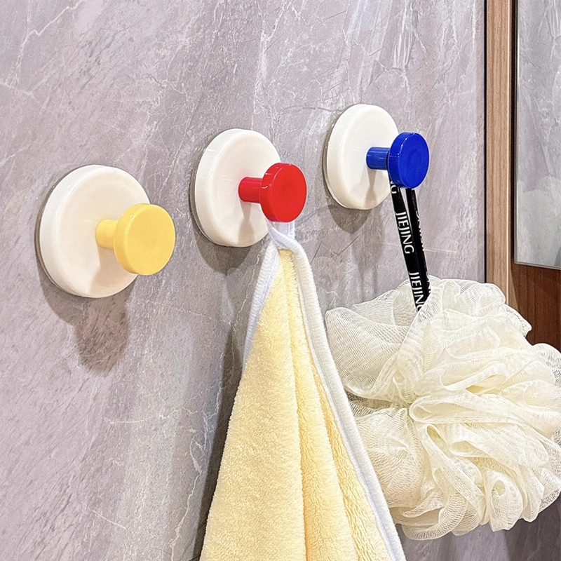 多巴胺吸盘挂钩家用门后无痕壁挂免打孔粘钩学生宿舍挂衣服钩子,收纳整理,挂钩/粘钩,淘宝优惠券,粉丝福利购,淘宝优惠卷