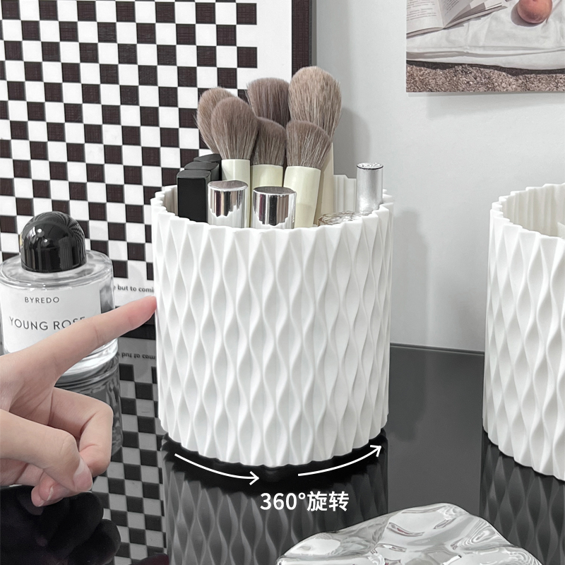 旋转化妆刷收纳盒收纳筒