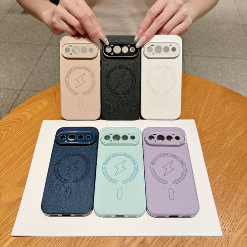 磁吸圈闪电标适用于谷歌Pixel11Pro手机壳皮纹压印11proXL新款保护套超薄Google10proxl带镜头膜9a防指纹8A