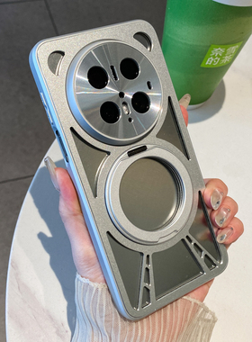 金属镂空360旋转支架适用华为Mate70手机壳mate70pro新款50e外壳mate60pro+磁吸充电保护套男女40散热30epro