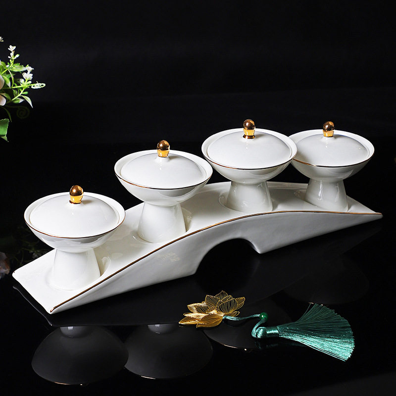 餐厅酒店特色餐具新中式菜品展示架创意中餐摆盘装饰网红私房菜碟