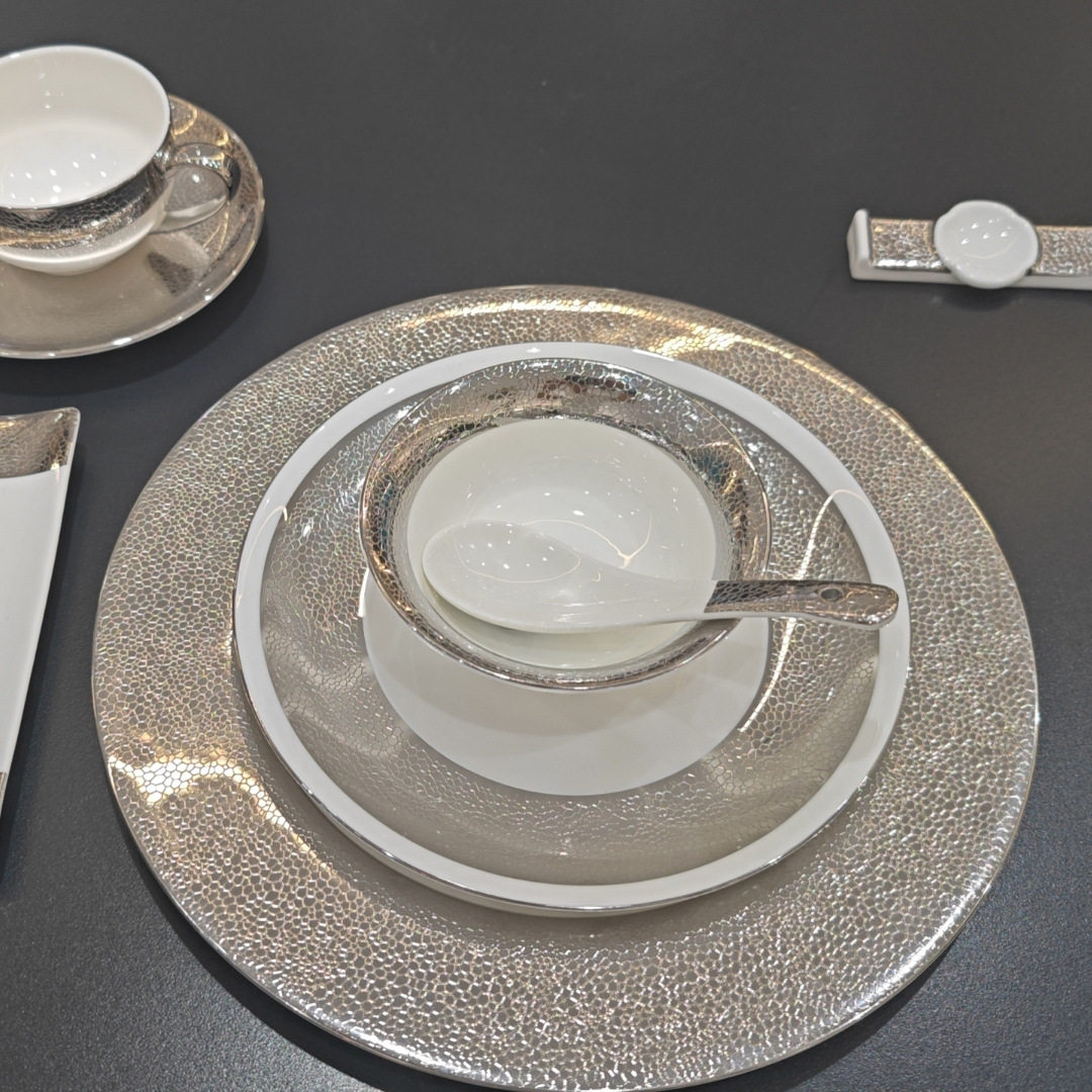 皮纹浮雕金高档会所餐具私房菜碗盘碟五星级酒店摆台,餐饮具,酒店餐具,淘宝优惠券,粉丝福利购,淘宝优惠卷