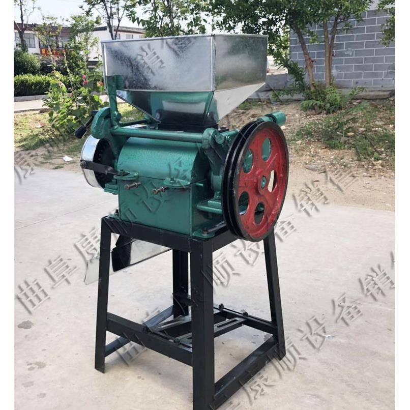 黄豆挤扁机玉挤米压辊粒破碎机J农产品加工设备