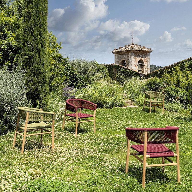 户外桌酒店民宿庭院藤椅编椅组编合藤编沙发三件套柚木绳茶藤几组