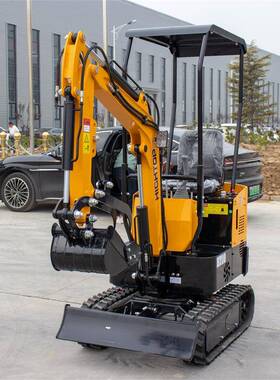 HT1c0你B履带挖掘机 1吨挖t机海运木10B履带箱出口 迷Exavaor农用