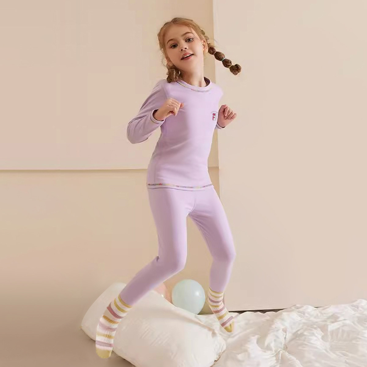 PPVG男女童秋冬新款保暖内衣抗菌保暖家居服无骨缝合舒适儿童睡衣,童装/婴儿装/亲子装,家居服套装,淘宝优惠券,粉丝福利购,淘宝优惠卷