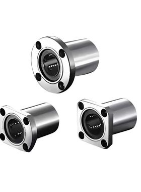 圆法兰直线轴承不锈钢保持架LHFRMF8/10/12/16/20/25/30/35/40/50