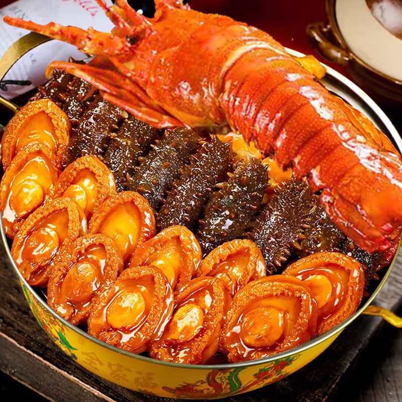 福建佛跳墙金汤加热即食鲍鱼海参花胶大龙虾海鲜大盆菜年货礼盒